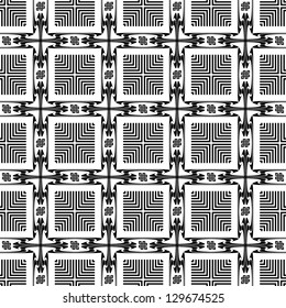 Background of seamless floral pattern