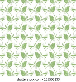 Background of seamless floral pattern