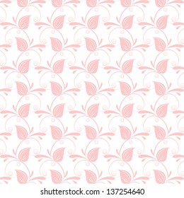 Background of seamless floral pattern