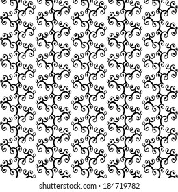 Background of seamless floral pattern