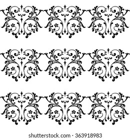 Background of seamless floral pattern