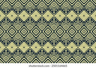background, seamless geometric pattern, traditional red, yellow design for background, carpet, wallpaper, clothing, wrapping, batik, fabric, embroidery vector pattern.