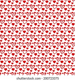 Background of seamless hearts pattern