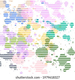 Background seamless lines pattern design with multi colour.