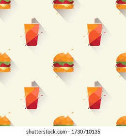 background of seamless meat bread patterns