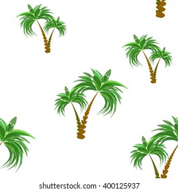Background seamless palm tree. Vector