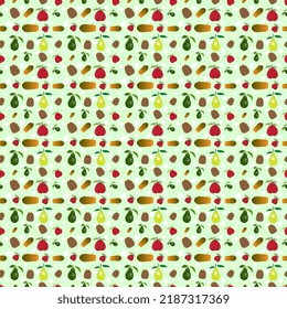 Background seamless Papaya  fruit pattern gift wrap
