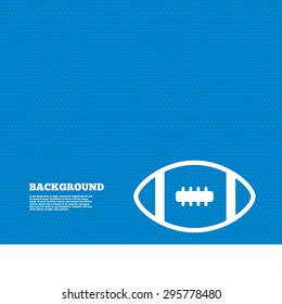 Background with seamless pattern. American football icon. Team sport game symbol. Triangles texture. Vector