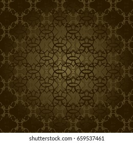 Background with seamless pattern in arabic style