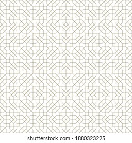 Background seamless pattern based on traditional islamic art.Black color.Great design for fabric,textile,cover,wrapping paper,background.Fine lines.