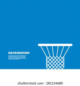 Background with seamless pattern. Basketball basket sign icon. Sport symbol. Triangles texture. Vector