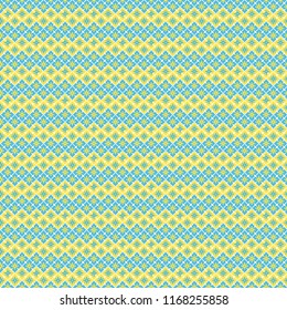 Background with seamless pattern blue and yeloow color