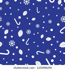 Background seamless pattern christmas with ornament snowflake eps 10