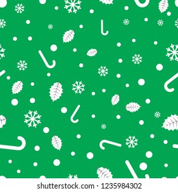 Background seamless pattern christmas with ornament snowflake eps 10