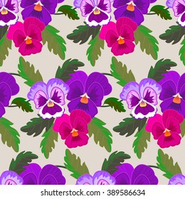 Background seamless pattern with flower. Rustic floral background.