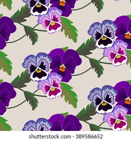 Background seamless pattern with flower. Rustic vintage floral background.