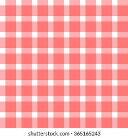 Background seamless pattern gingham tablecloth in red