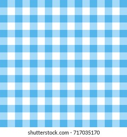 Background seamless pattern gingham tablecloth in blue