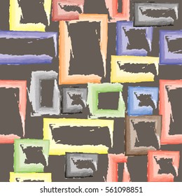 Background seamless pattern imitation of strokes of paint to create a form of rectangles