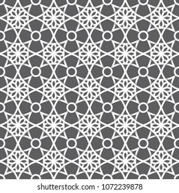 Background with seamless pattern in islamic style