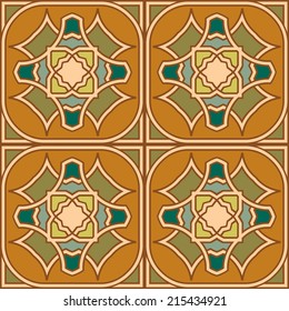 Background with seamless pattern in islamic style