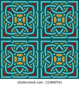 Background with seamless pattern in islamic style