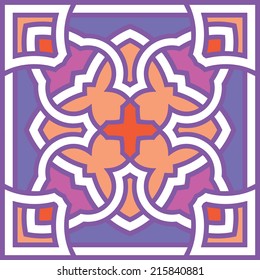 Background with seamless pattern in islamic style
