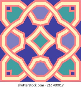 Background with seamless pattern in islamic style