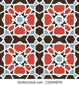 Background with seamless pattern in islamic style