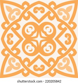 Background with seamless pattern in islamic style