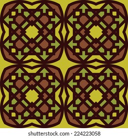 Background with seamless pattern in islamic style