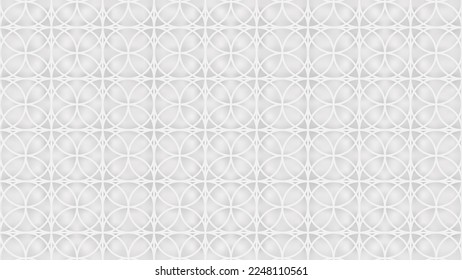 Antecedentes con un patrón impecable de estilo islámico en blanco. Ilustración vectorial. EPS 10.