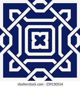 Background with seamless pattern in islamic style