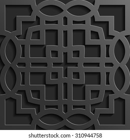 Background with seamless pattern in Islamic style