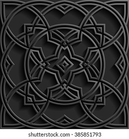 Background with seamless pattern in islamic style
