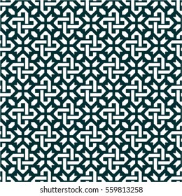 Background with seamless pattern in islamic style.