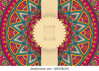 Background seamless pattern mandala design