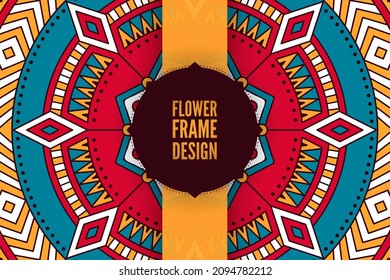 Background seamless pattern mandala design