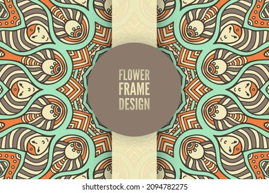 Background seamless pattern mandala design