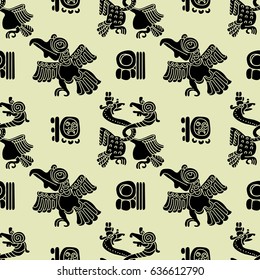 Background seamless pattern in Maya style