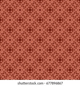 background seamless pattern with modern geometric ornament. vector illustration. for design print, invitation box, card. brick color theme