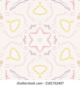 Background seamless pattern vector with cute memphis