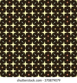 Background seamless pattern vector illustration abstract colored stars.
