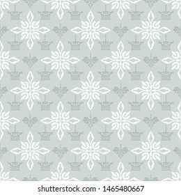 Background seamless pattern. Vintage retro wallpaper pattern for graphic design, vector image