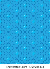 fondo de patrones sin costura, motivos florales azules