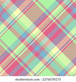 Background seamless plaid of textile texture fabric with a tartan pattern vector check in red and green colors.