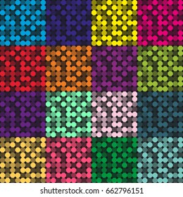
Background seamless small figures similar to children's mosaic