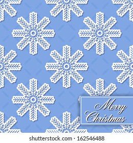 Background seamless from snowflakes for Merry Christmas