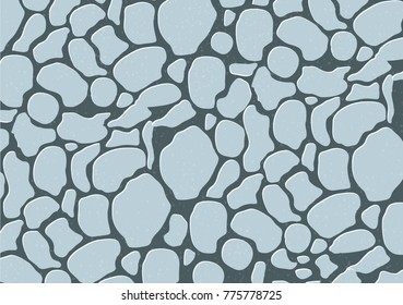 Background Seamless Stone Wall ,Vector illustration