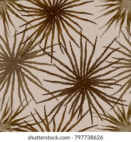 Background. Seamless texture. Brown salute on beige background